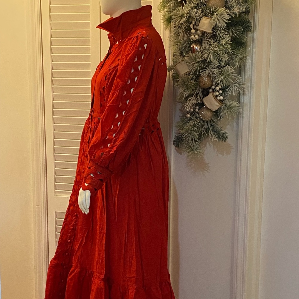 Red Maxi Dress - Plus size - Picture 6 of 9